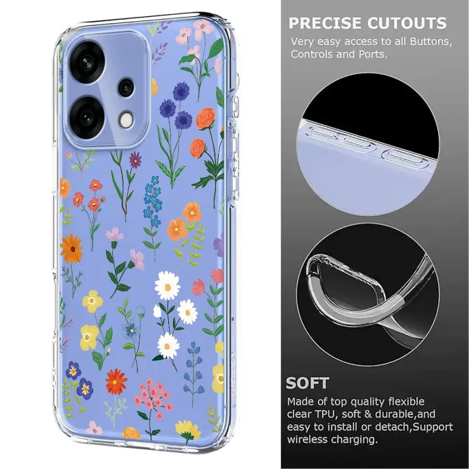 Coque Oppo Reno14 F 5G / 14 FS 5G Fleurs des Champs
