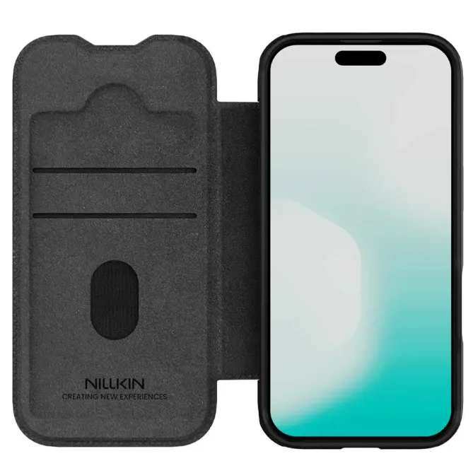 Flip Cover iPhone 17 Qin Series avec cache objectifs