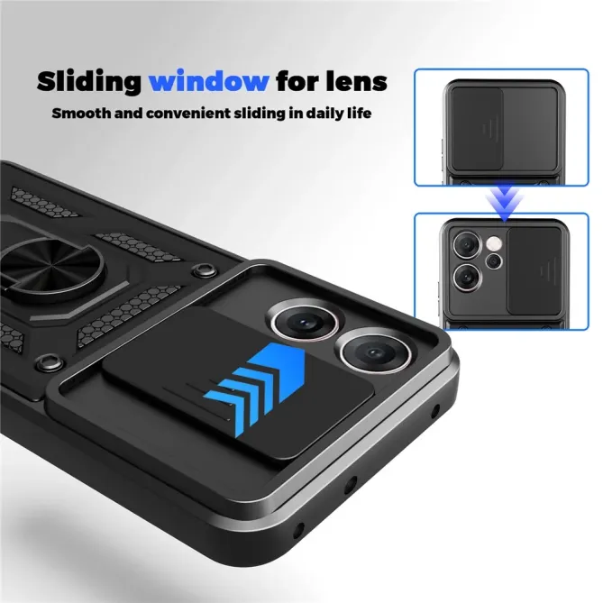 Coque Oppo Reno14 F 5G / 14 FS 5G Camera Slide Fonction Support