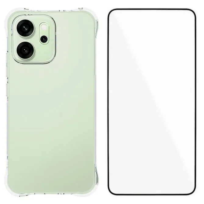 Pack Oppo Reno14 F 5G / 14 FS 5G | Coque Coins Renforcés Transparente 