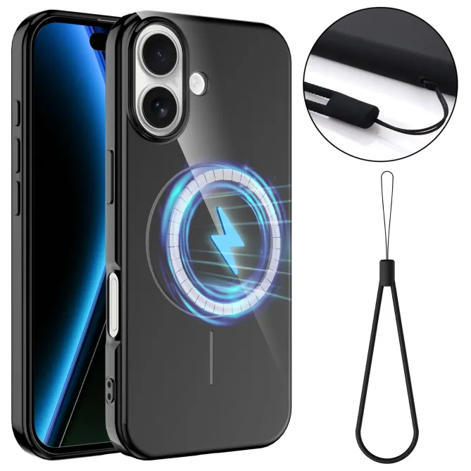 Coque iPhone 17 Brillante MagSafe avec Lanière