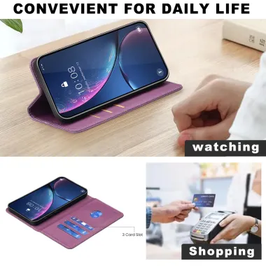 Flip cover iPhone 17 porte-cartes BF18 Violet - photo 19