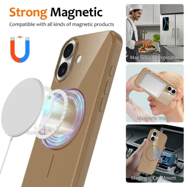 Coque iPhone 17 Brillante MagSafe avec Lanière Or - photo 16