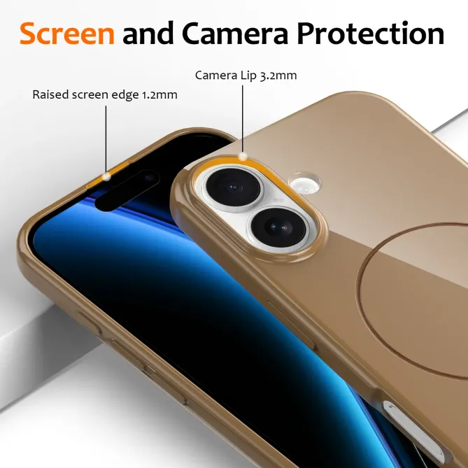 Coque iPhone 17 Brillante MagSafe avec Lanière