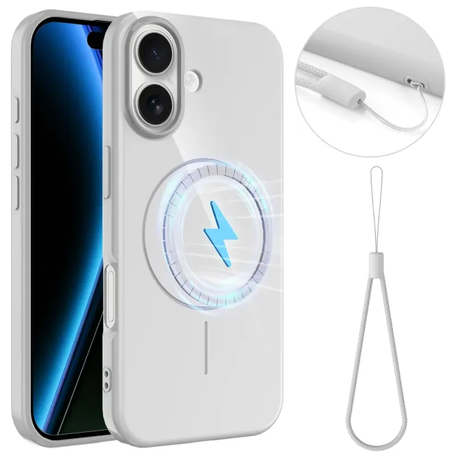Coque iPhone 17 Brillante MagSafe avec Lanière