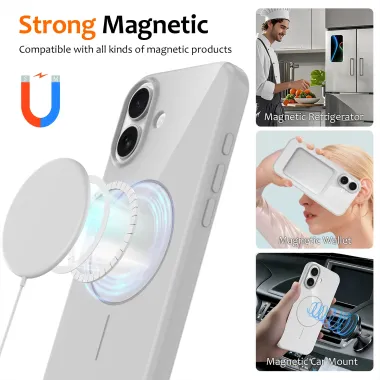 Coque iPhone 17 Brillante MagSafe avec Lanière Blanc - photo 30