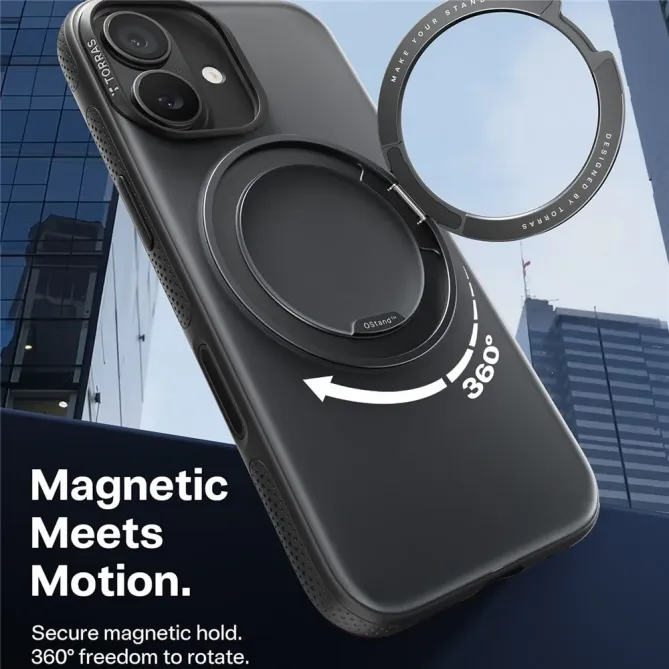 Coque iPhone 17 à Support en Acier
