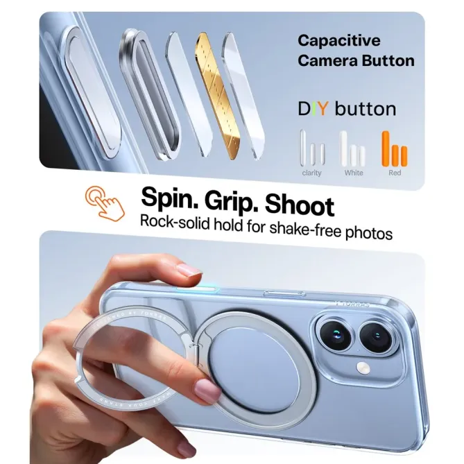 Coque iPhone 17 à Support en Acier