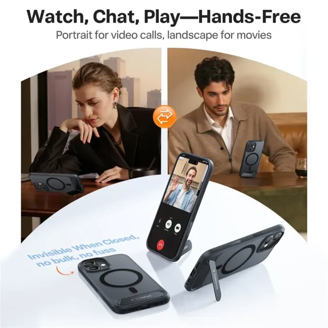 Coque iPhone 17 à Support Rétractable | STEALTH-STAND