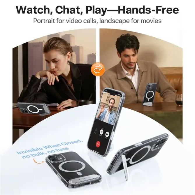 Coque iPhone 17 à Support Rétractable | STEALTH-STAND