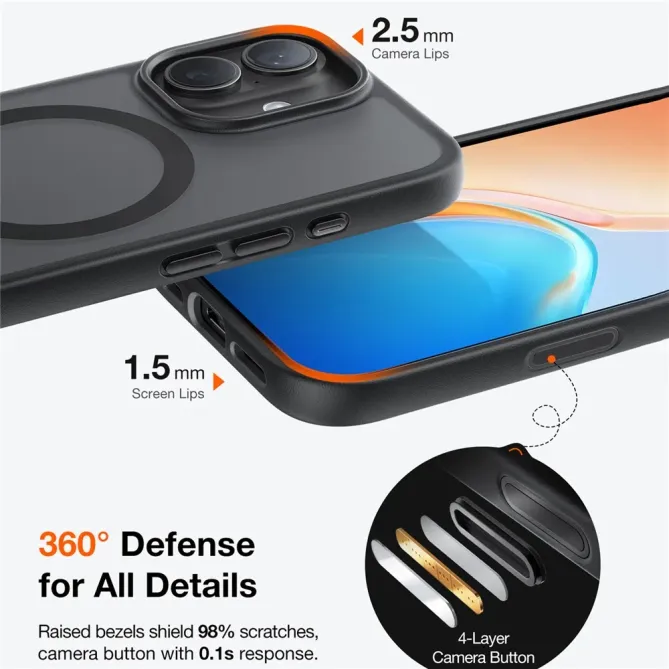 Coque iPhone 17 à Fini Mat Antichoc | X-SHOCK