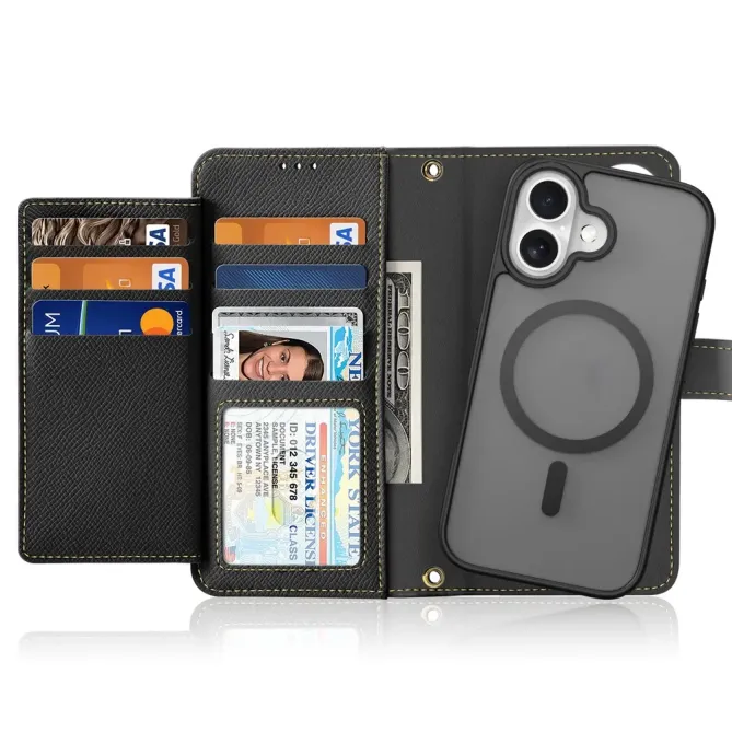 Housse iPhone 17 2-en-1 en Cuir Zippé | LAWA