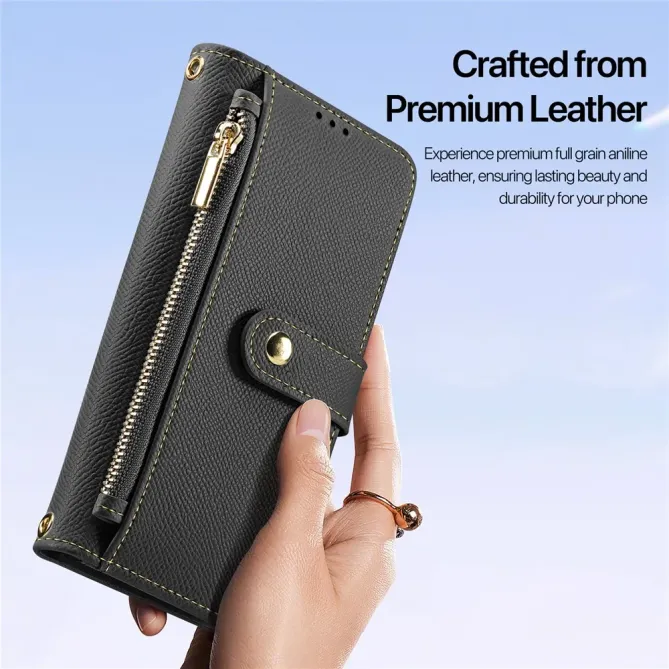Housse iPhone 17 2-en-1 en Cuir Zippé | LAWA