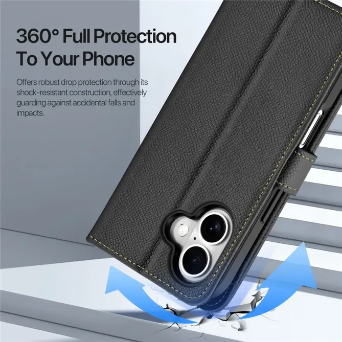 Housse iPhone 17 2-en-1 en Cuir Zippé | LAWA
