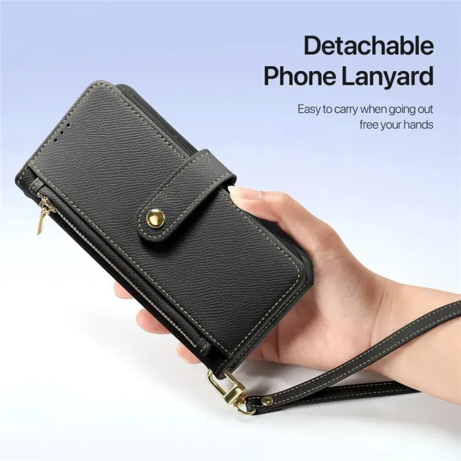 Housse iPhone 17 2-en-1 en Cuir Zippé | LAWA
