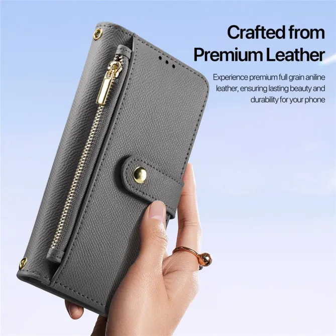 Housse iPhone 17 2-en-1 en Cuir Zippé | LAWA