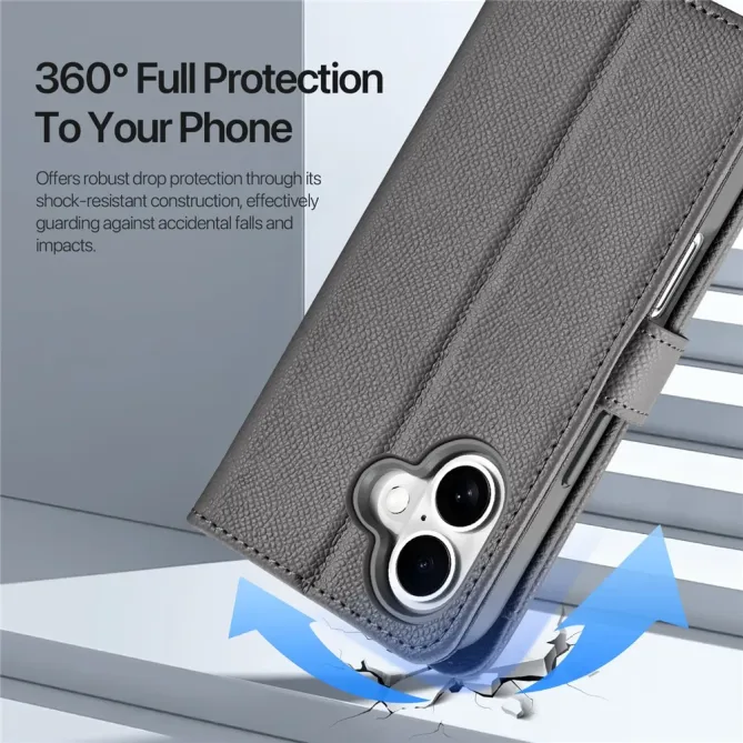 Housse iPhone 17 2-en-1 en Cuir Zippé | LAWA