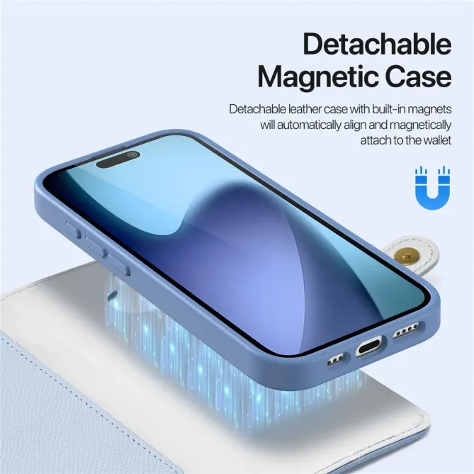 Housse iPhone 17 2-en-1 en Cuir Zippé | LAWA