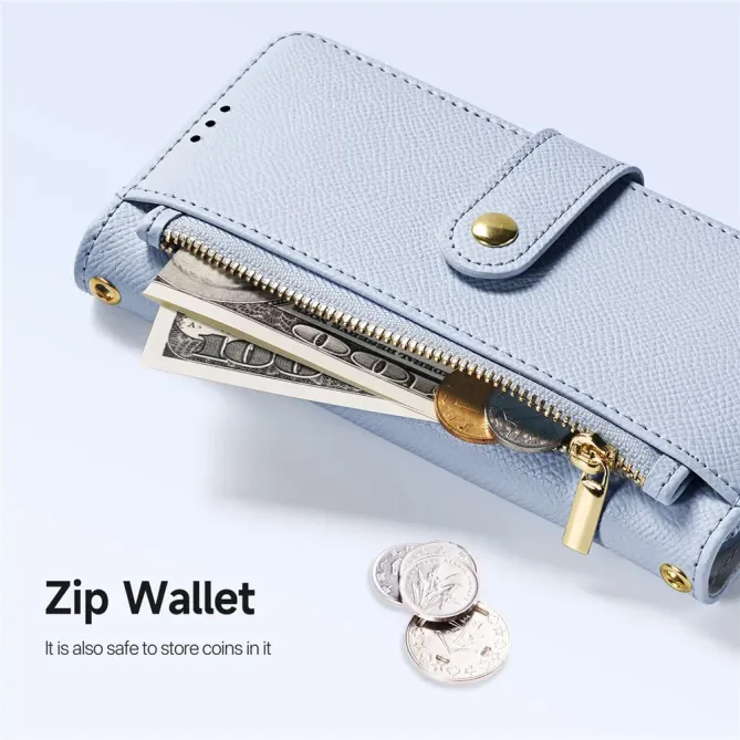 Housse iPhone 17 2-en-1 en Cuir Zippé | LAWA