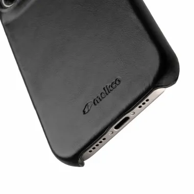 Coque iPhone 17 en Cuir Véritable MagSafe Noir - photo 2