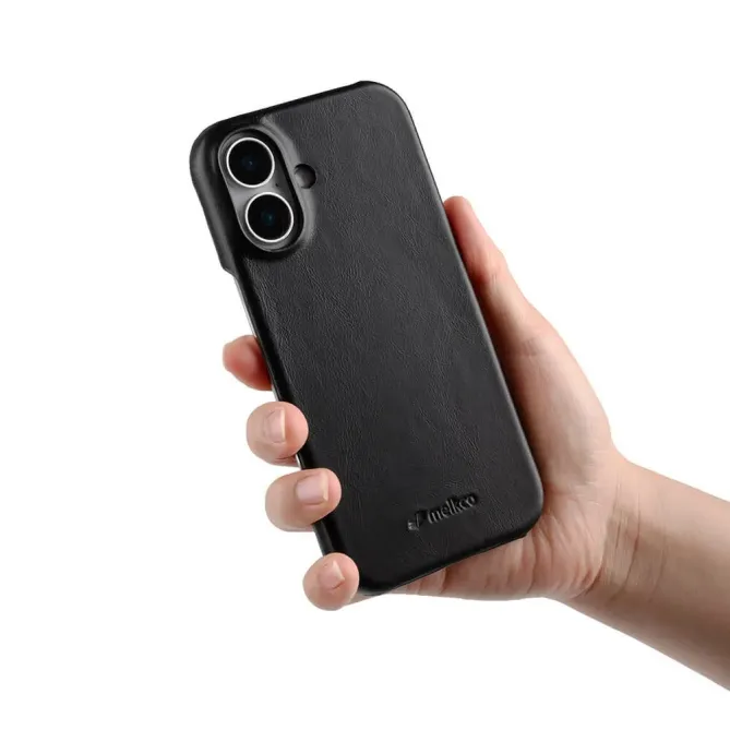 Coque iPhone 17 en Cuir Véritable MagSafe