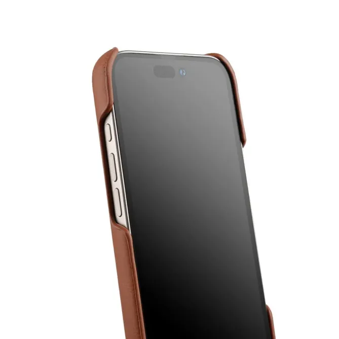 Coque iPhone 17 en Cuir Véritable MagSafe