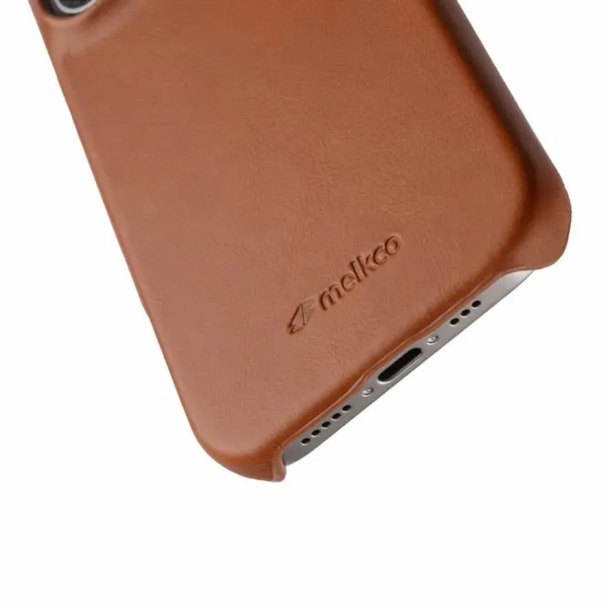 Coque iPhone 17 en Cuir Véritable MagSafe