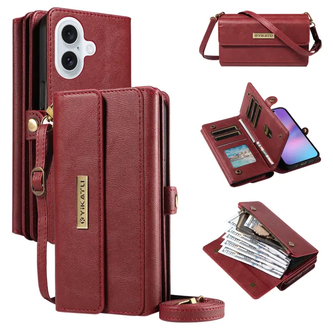 Housse Portefeuille à Bandoulière pour iPhone 17 | Organizer