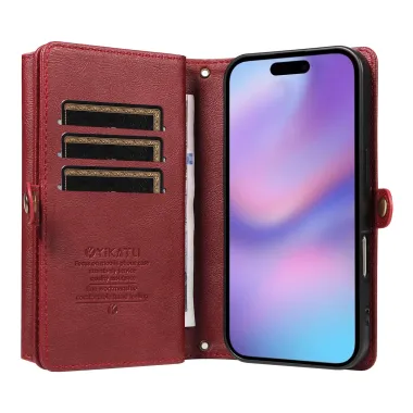 Housse Portefeuille à Bandoulière pour iPhone 17 | Organizer Rouge foncé - photo 40