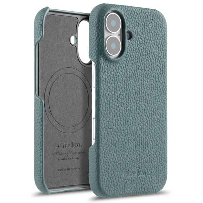 Coque iPhone 17 en Cuir Grainé MagSafe