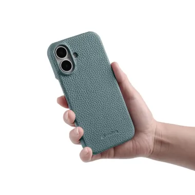 Coque iPhone 17 en Cuir Grainé MagSafe Bleu clair - photo 6