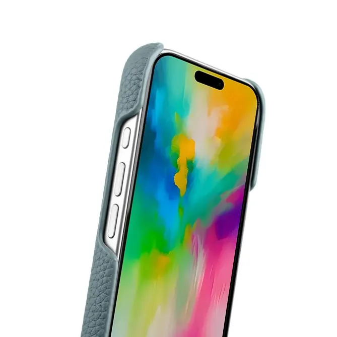 Coque iPhone 17 en Cuir Grainé MagSafe