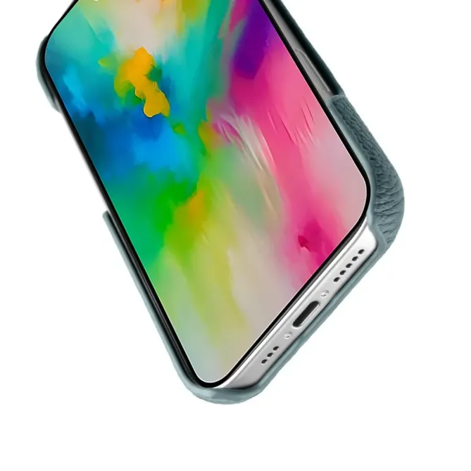 Coque iPhone 17 en Cuir Grainé MagSafe