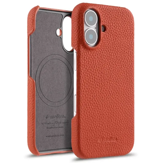 Coque iPhone 17 en Cuir Grainé MagSafe