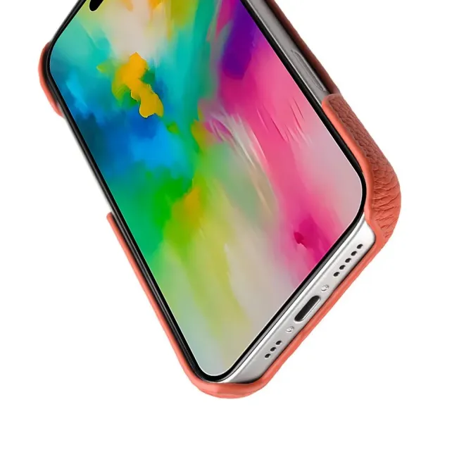 Coque iPhone 17 en Cuir Grainé MagSafe