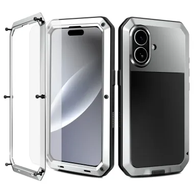 Coque iPhone 17 Intégrale en Métal Argent - photo 8