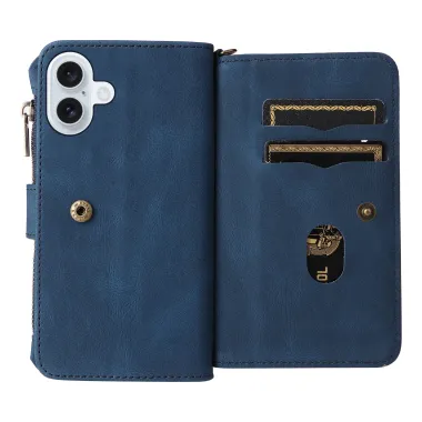 Housse portefeuille iPhone 17 à lanière Bleu marine - photo 12