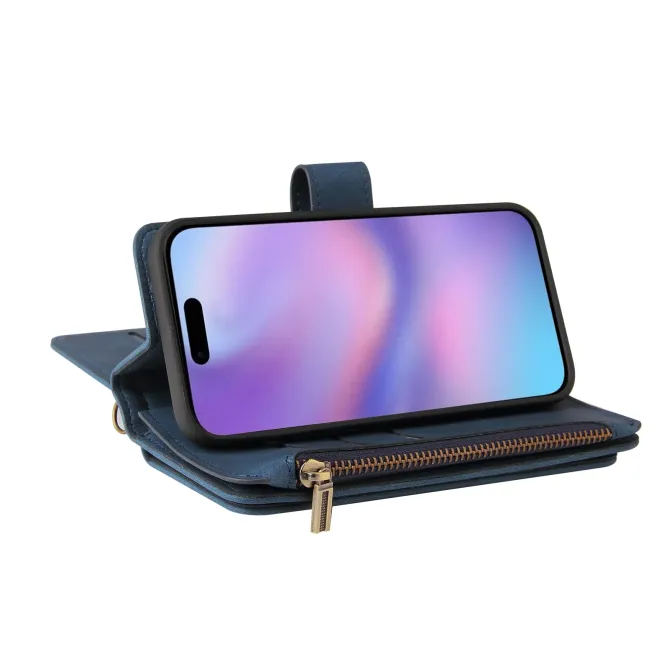 Housse portefeuille iPhone 17 à lanière