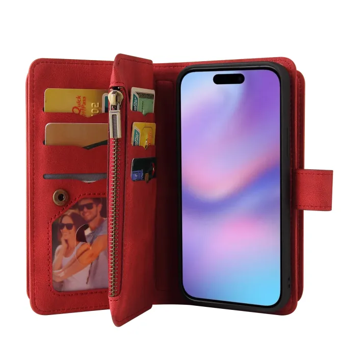 Housse portefeuille iPhone 17 à lanière