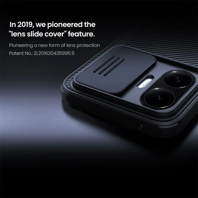 Coque Poco F7 CamShield avec cache objectif arrière