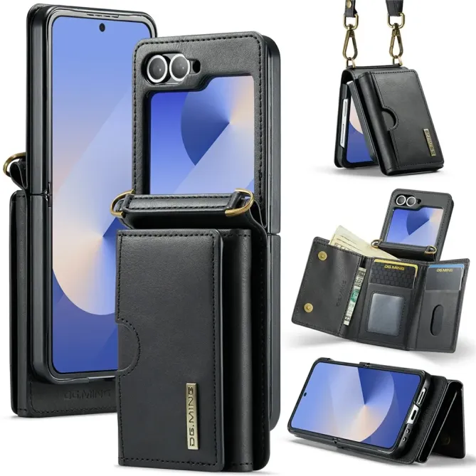 Coque Portefeuille Samsung Galaxy Z Flip 6 / Z Flip 7 FE à Bandoulière