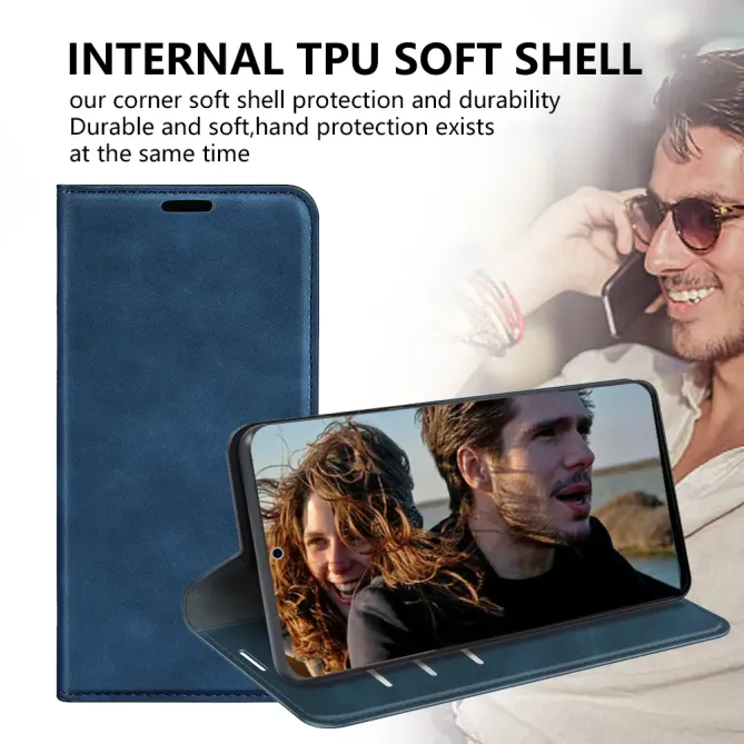 Étui Poco F7 simili cuir fonction stand