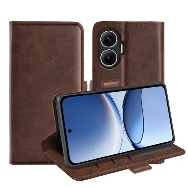 Étui Poco F7 portefeuille revêtement simili cuir mat