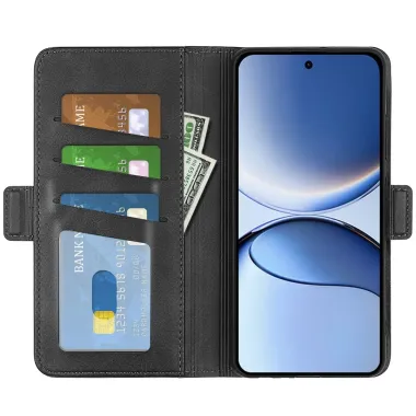 Étui Poco F7 portefeuille revêtement simili cuir mat