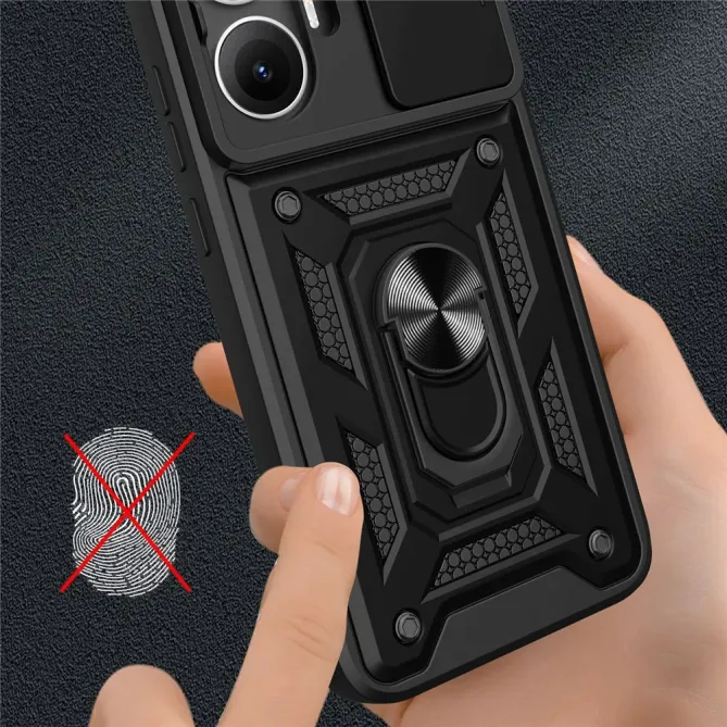 Coque Poco F7 Camera Slide Fonction Support