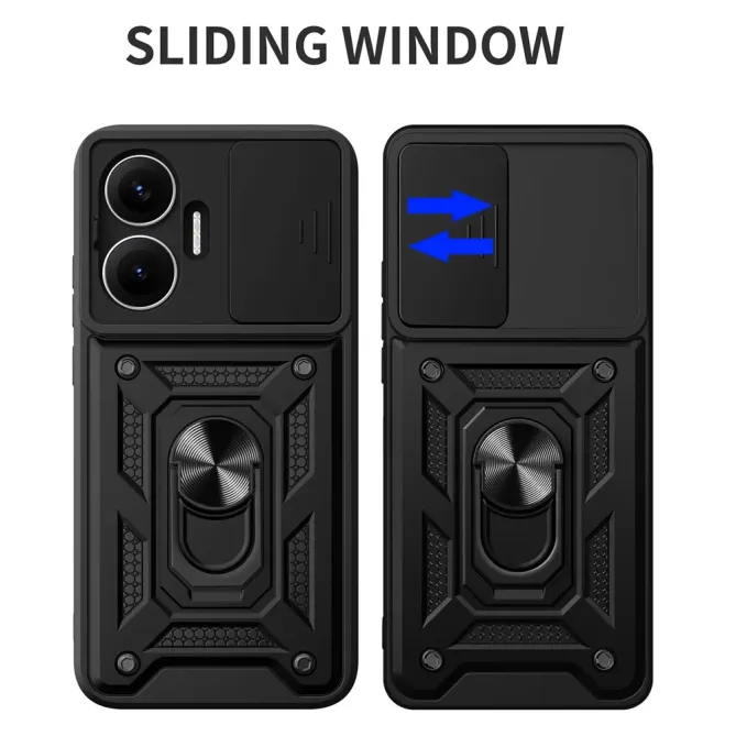 Coque Poco F7 Camera Slide Fonction Support