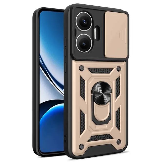 Coque Poco F7 Camera Slide Fonction Support