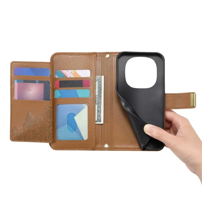 Housse Xiaomi Redmi Note 15 Pro Plus/Poco M8 Pro 5G Portefeuille Flora