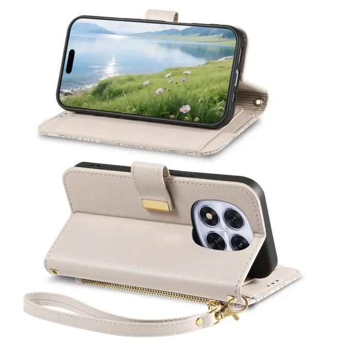 Housse Xiaomi Redmi Note 15 Pro Plus/Poco M8 Pro 5G Portefeuille Flora