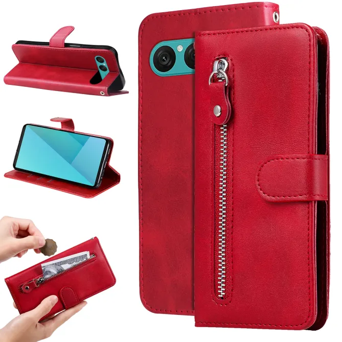 Housse Sony Xperia 10 VII Zipper Pocket Fonction Support